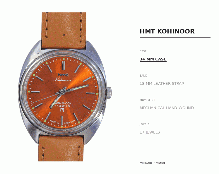 HMT_Kohinoor_Orange_Vintage